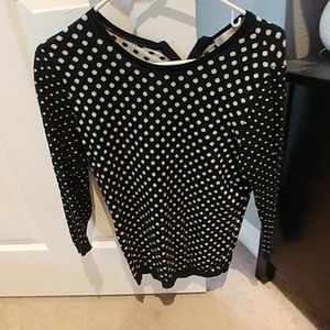 Loft Polka dot 3/4 sleeve sweater